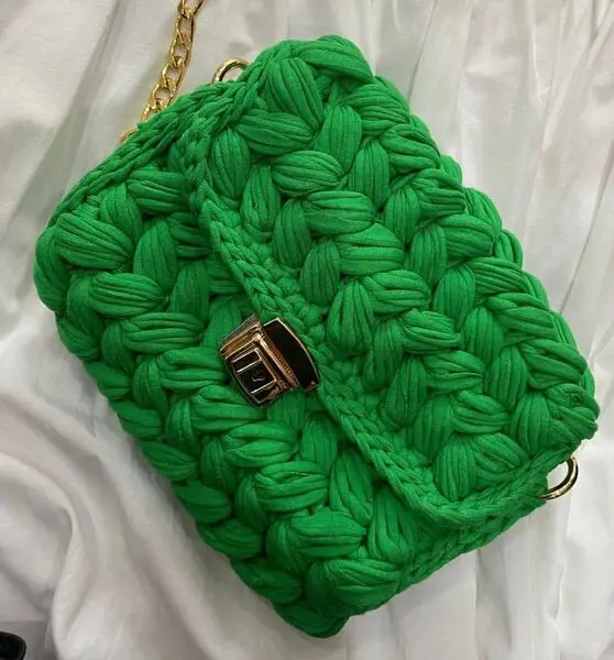 BORSA GREEN TRECCE